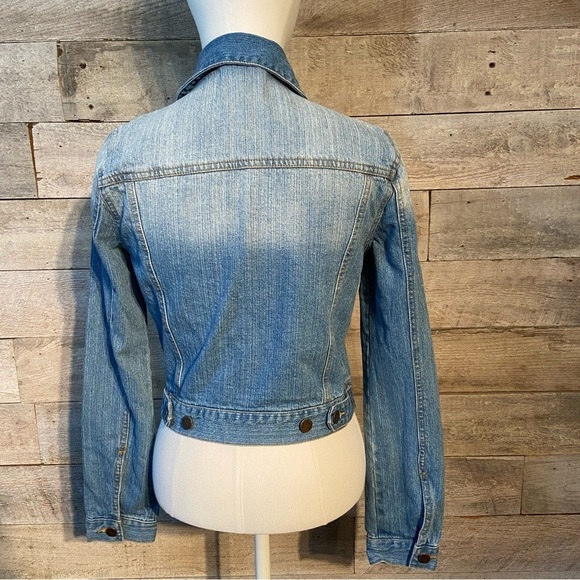 🛍️3/$30 Life in Progress women’s button up light wash denim jean jacket size XS - Picture 3 of 7